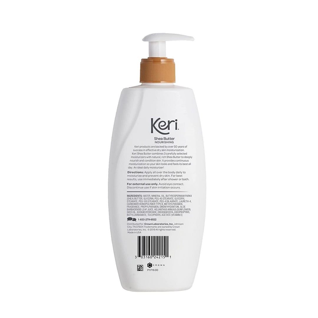 Description, directions, ingredients for Keri Shea Butter Nourishing Therapy (430 mL)