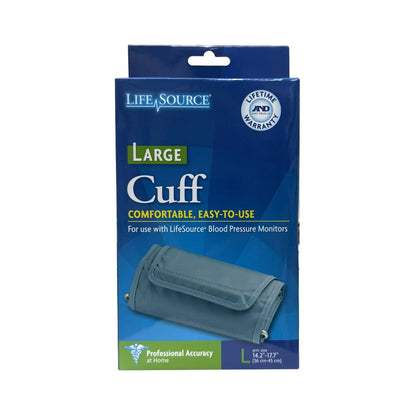 Product label for Life Source Blood Pressure Monitor Cuff (Large) UA-281 in English