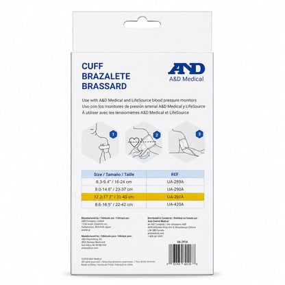 Life Source Blood Pressure Monitor Cuff (Large) UA-291A - Size Chart