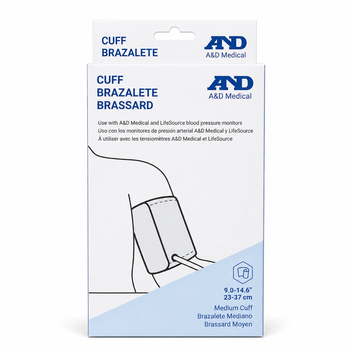 Life Source Blood Pressure Monitor Cuff (Medium) UA-290A - Product Label
