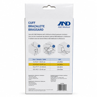 Life Source Blood Pressure Monitor Cuff (Medium) UA-290A - Size Chart