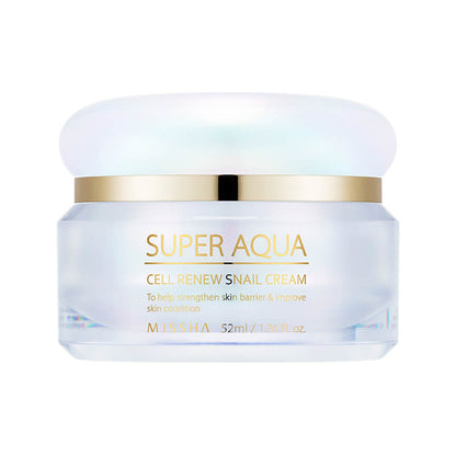 Jar label for MISSHA Super Aqua Snail Cream (70 mL)