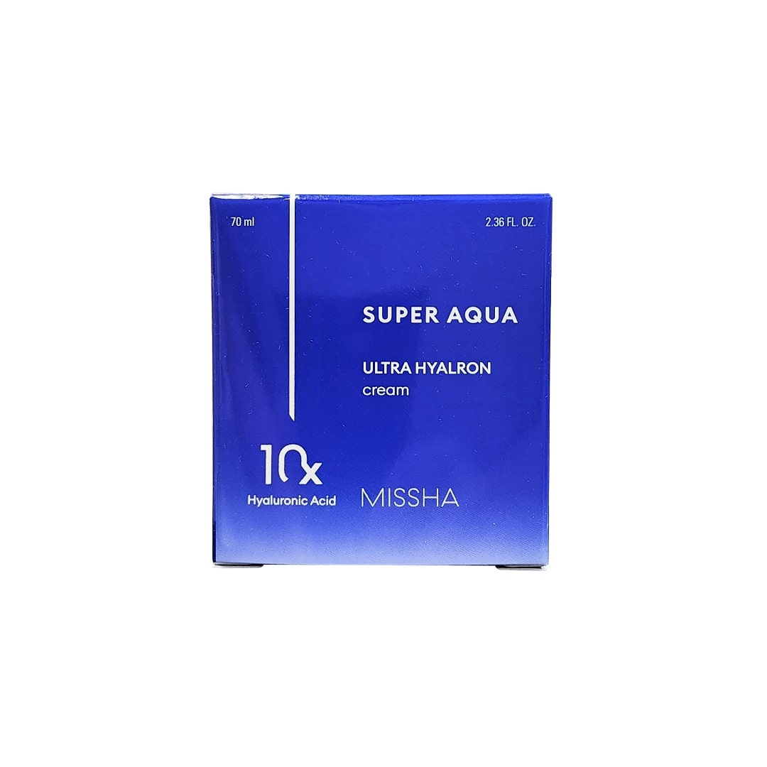 Product Label for MISSHA Super Aqua Ultra Hyalron Cream (70 mL)