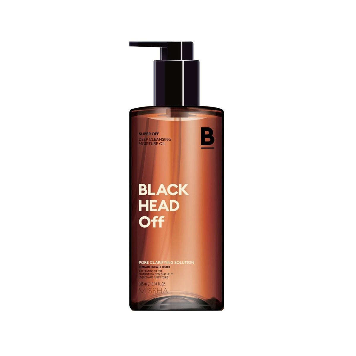 Bottle for MISSHA Super Off Cleansing Oil Blackhead Off 