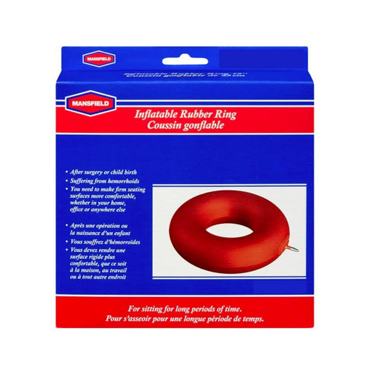 Product label for Mansfield Inflatable Rubber Ring (40 cm)