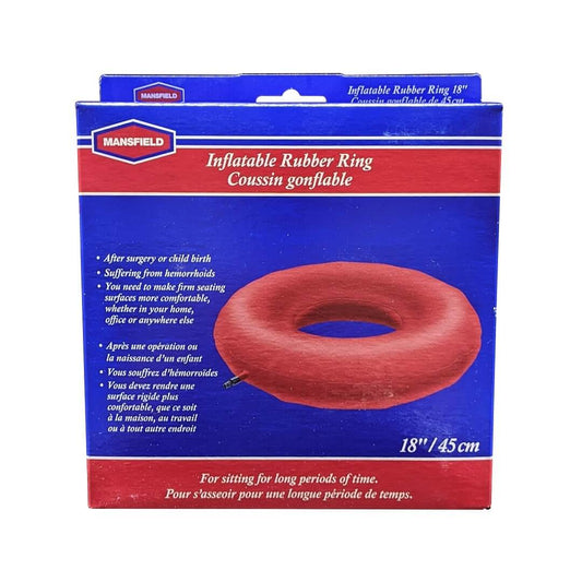 Product label for Mansfield Inflatable Rubber Ring (45 cm)