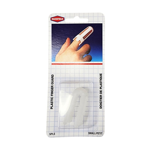 Product label for Mansfield Plastic Finger Splints (Small)