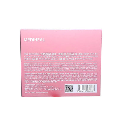 Description, how to use, ingredients, caution for Mediheal Collagen Ampoule Pad (100 count) in Korean