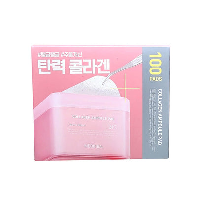 Product label for Mediheal Collagen Ampoule Pad (100 count)