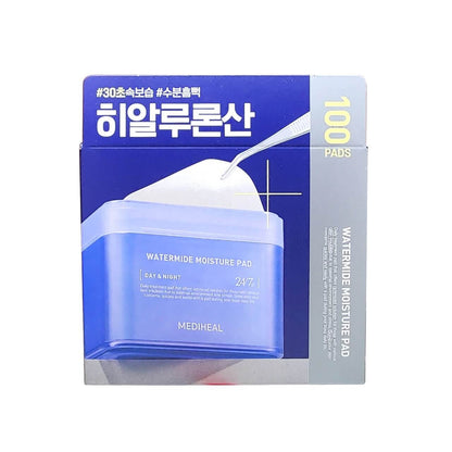 Product label for Mediheal Watermide Moisture Pad (100 count)