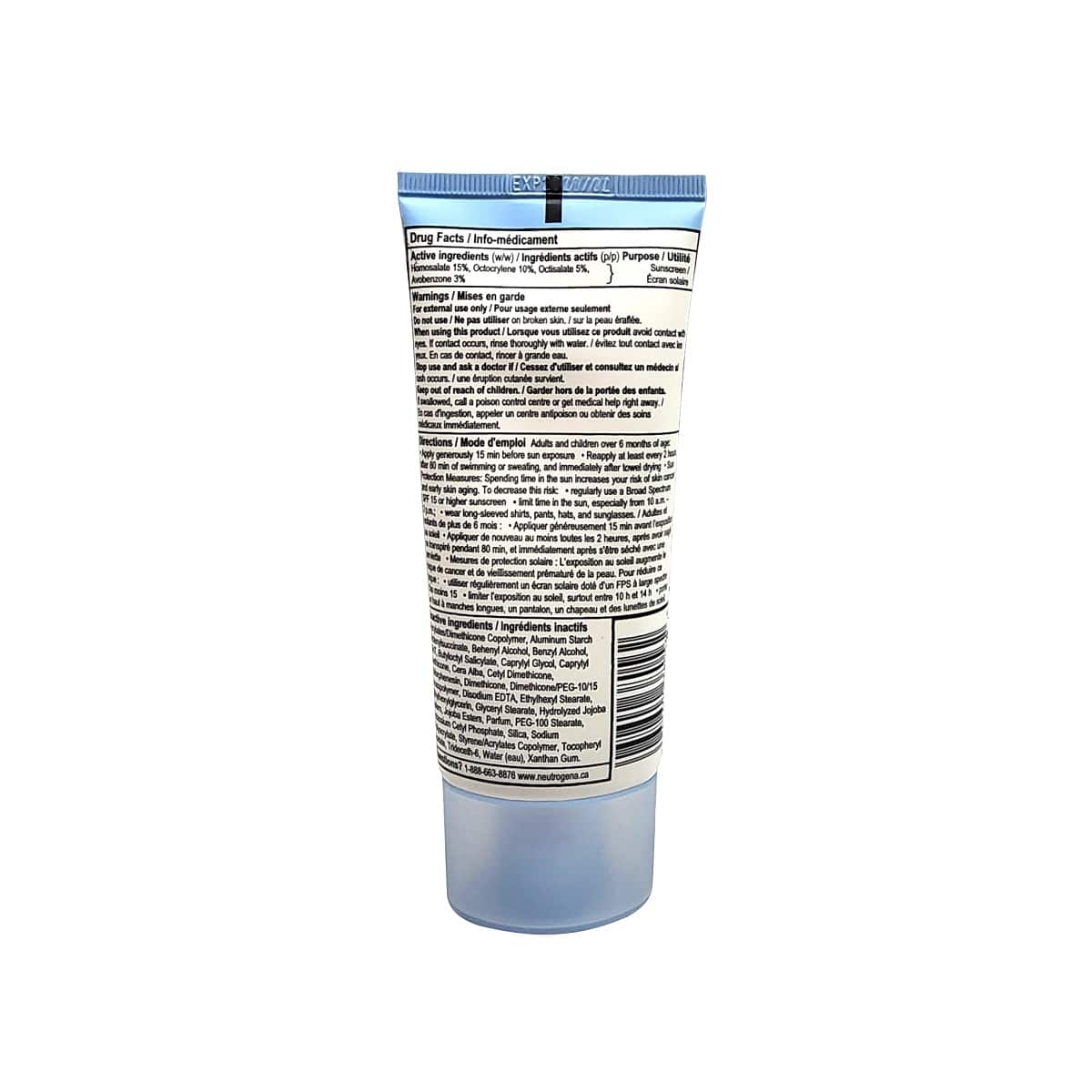 Ingredients, Warnings, Directions for Neutrogena Ultra Sheer Dry Touch SPF60 Sunscreen (88 mL)