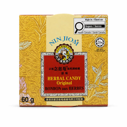Nin Jiom Herbal Canada Original Flavour (60 grams) - Product Label