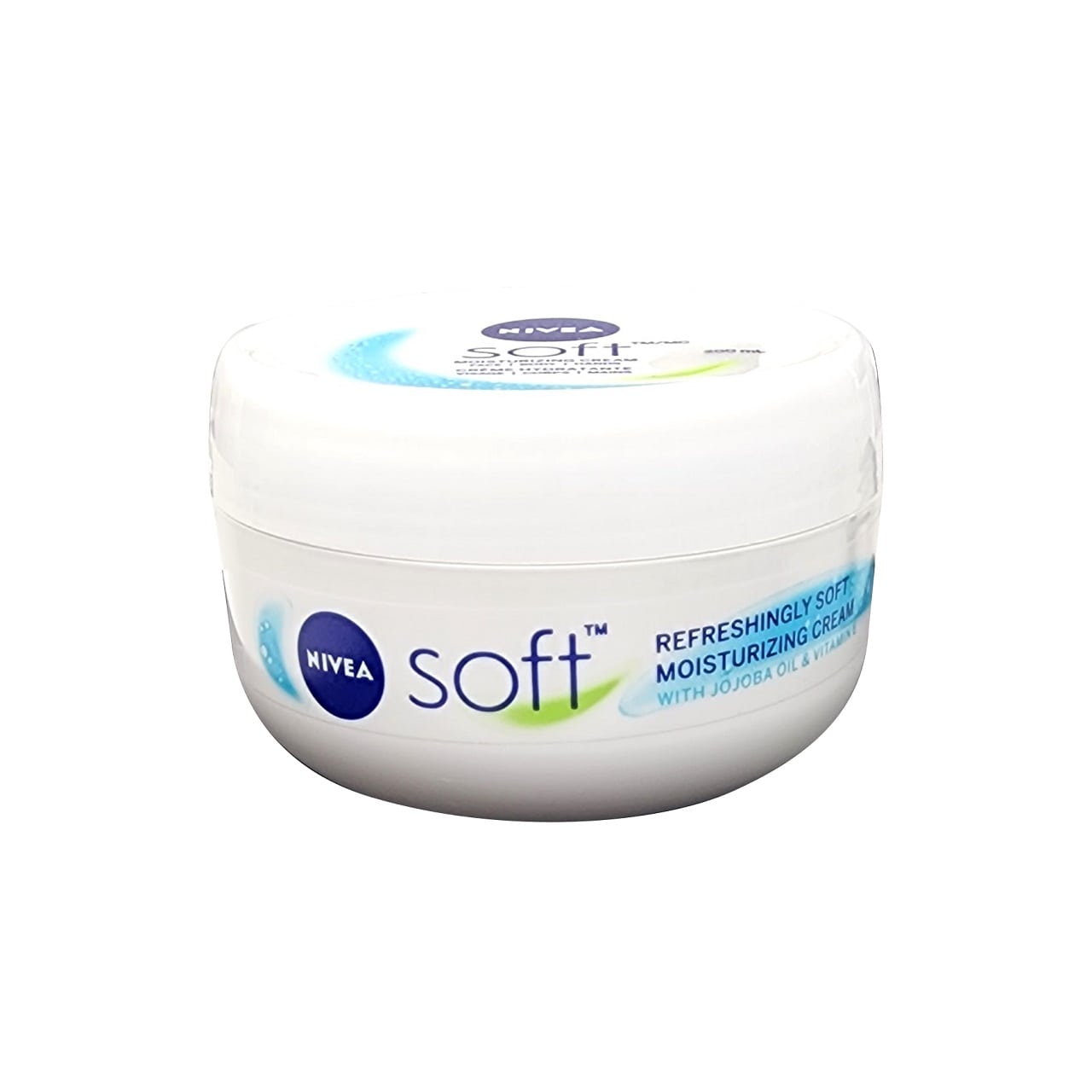 Product label for Nivea Soft Moisturizing Cream (200 mL)