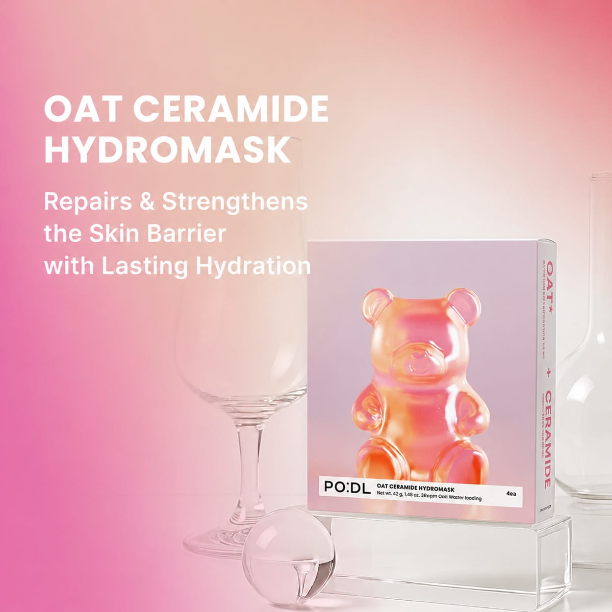 PO:DL Oat Ceramide HydroMask (4 sheets)