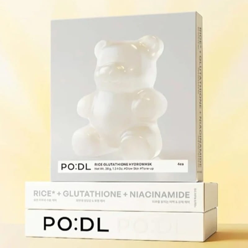 Stacked boxes PO:DL Rice Glutathione HydroMask (4 sheets)