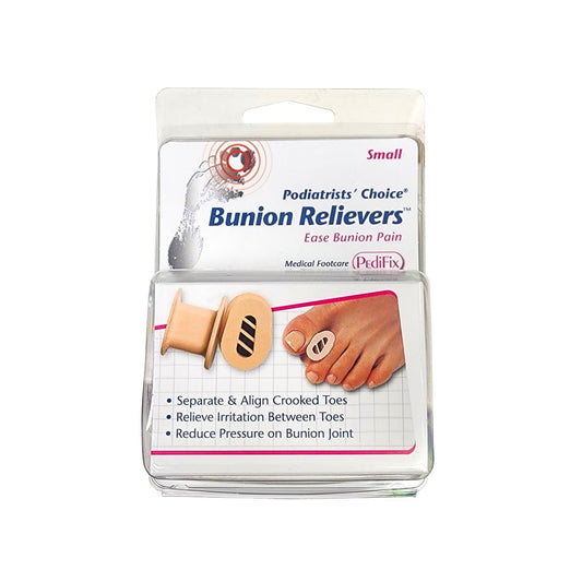 Product label for PediFix Bunion Relievers (Small)