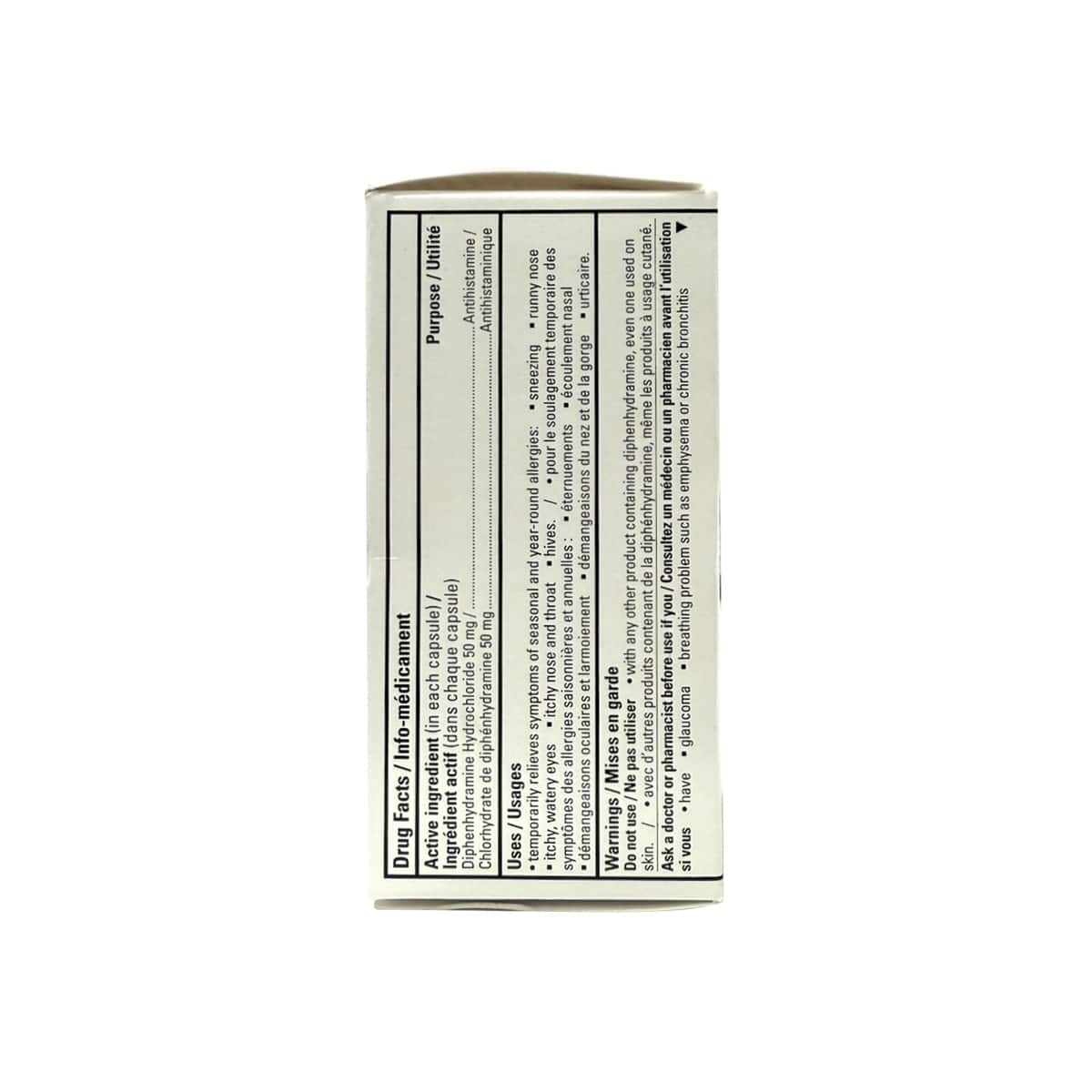 Product info for Pendopharm Diphenhydramine Extra Strength 50 mg (100 capsules) 1 of 3