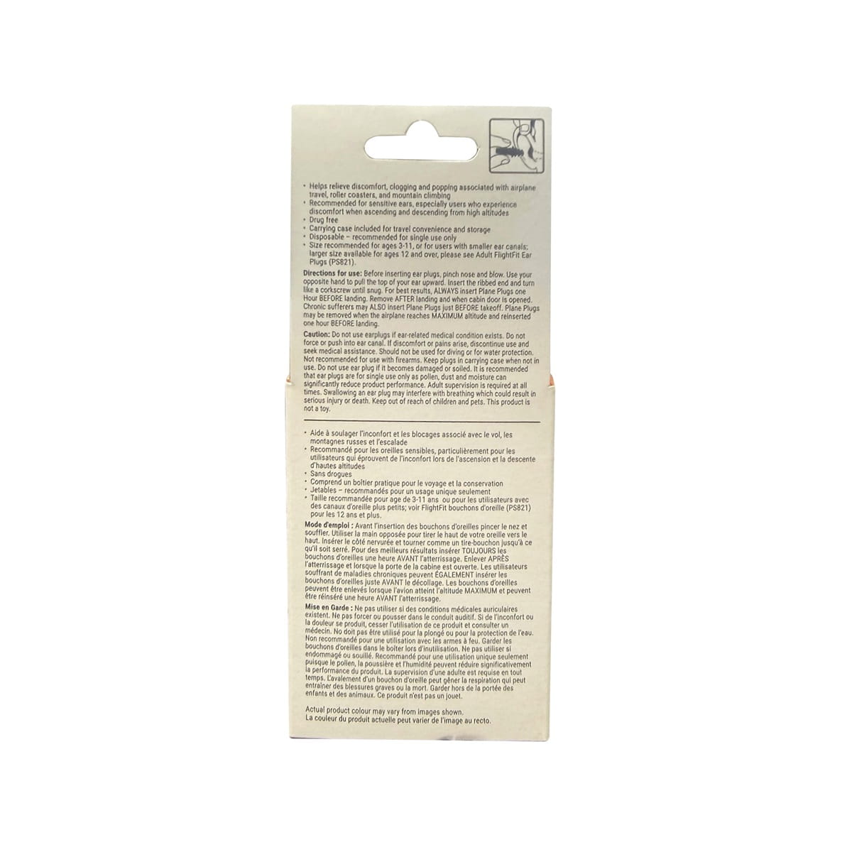 Description, directions, cautions PharmaSystems FlightFit Children's Ear Plugs NRR24 (1 pair)
