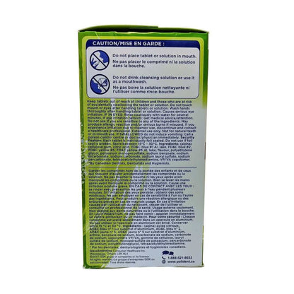 Ingredients and caution for Polident Daily Care Cleanser Triple Mint Fresh 96 tablets