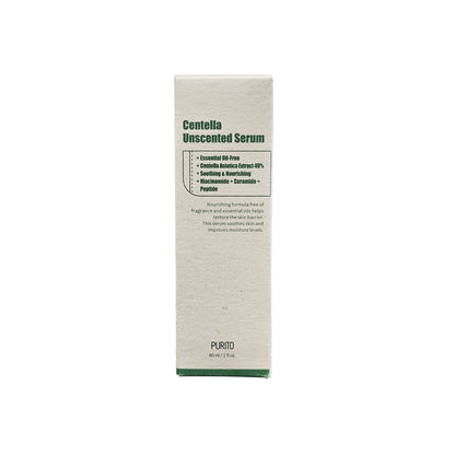 Product label for Purito Centella Unscented Serum (60 mL)