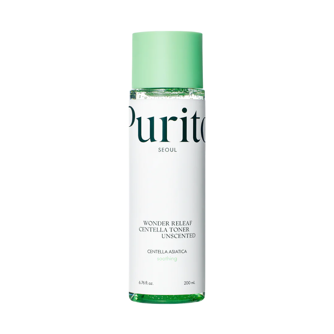 Product label for Purito Centella Unscented Toner (200 mL)