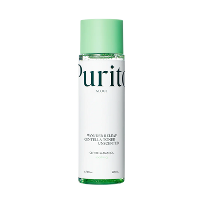 Product label for Purito Centella Unscented Toner (200 mL)