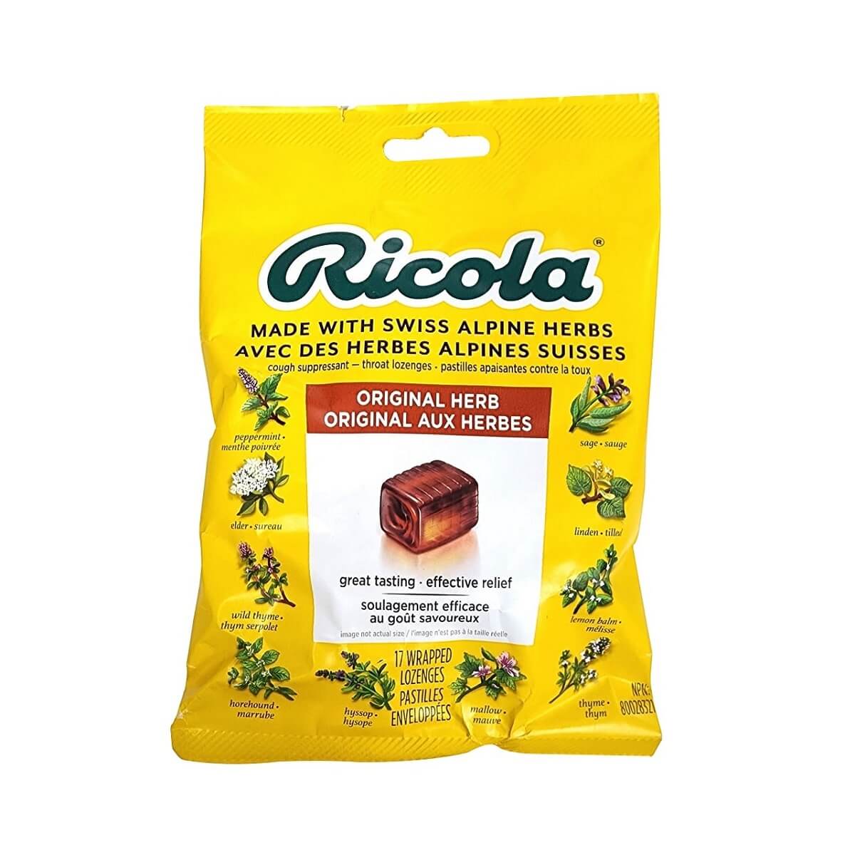 Ricola Original Herb (17 lozenges) – beyondRx.ca (by 99 Pharmacy)