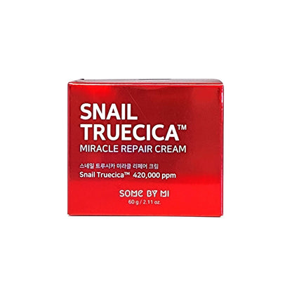 Product label for SOME BY MI Snail Truecica Miracle Cream (60 mL)