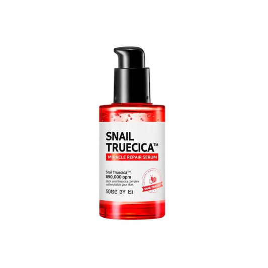 Product label for SOME BY MI Snail Truecica Miracle Serum (50 mL)