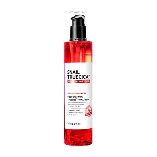 Product label for SOME BY MI Snail Truecica Miracle Toner (135 mL)