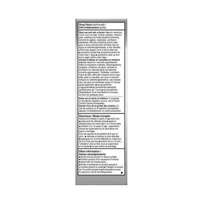 Warnings and directions for Salonpas Pain Relieving Cream (85 grams)
