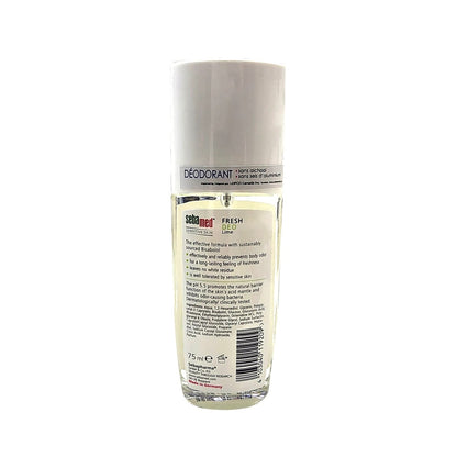 Description and ingredients for Sebamed 48-Hour Care Spray Deodorant Lime Scent