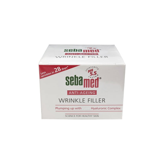 Product label for Sebamed Anti-Aging Wrinkle Filler