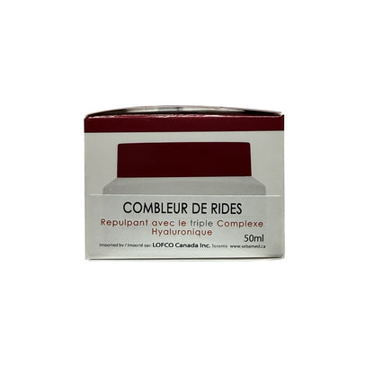 Product label for Sebamed Anti-Aging Wrinkle Filler (50 mL) in French