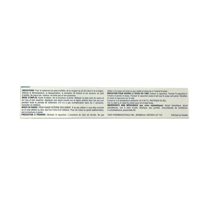 Indications, directions, warnings, ingredients for Taro Clotrimaderm Clotrimazole Cream USP 1% Antifungal Agent (50 grams) in French