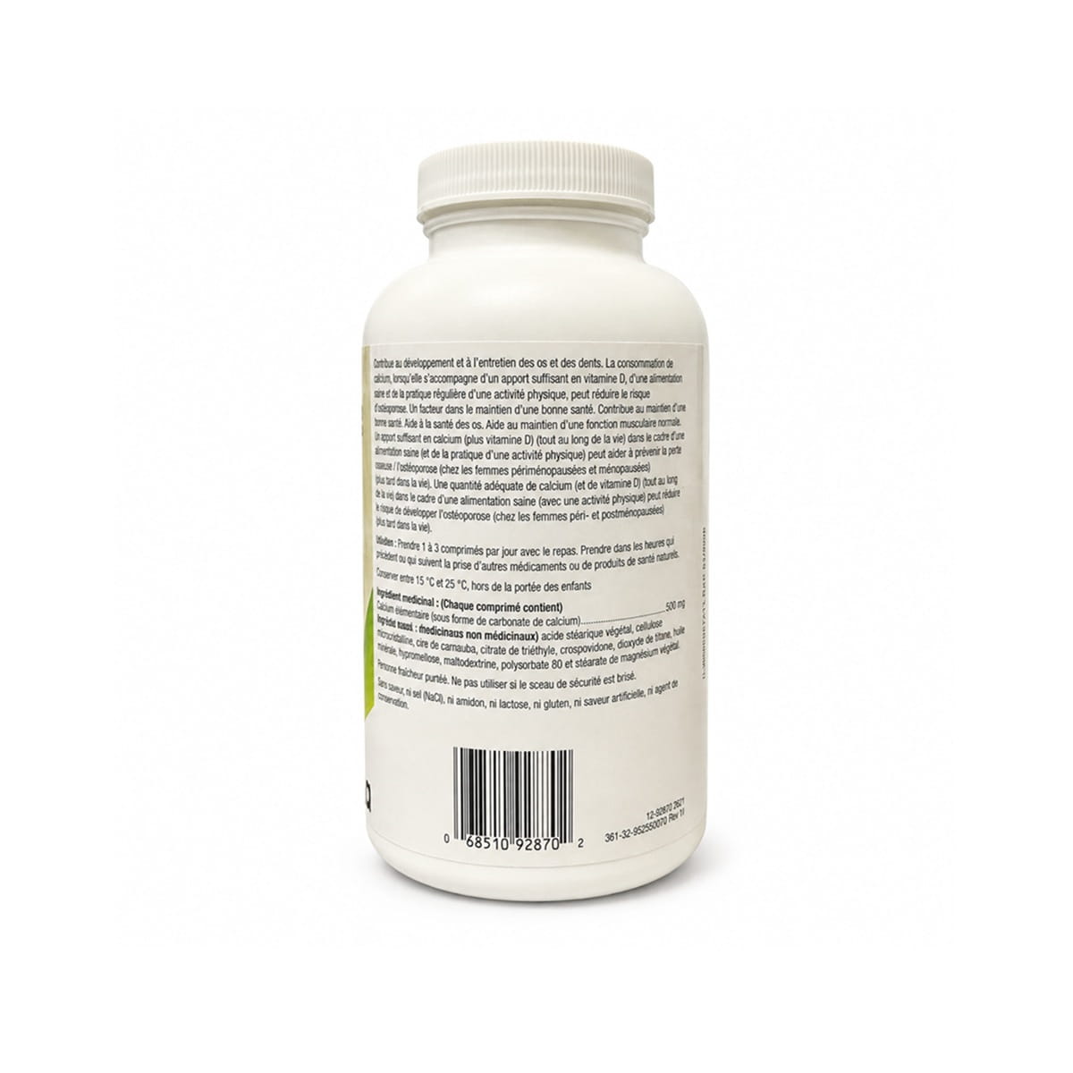 Description, directions, ingredients for Teva Calcium 500 mg (500 tablets) FR