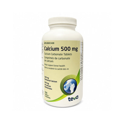 Product label for Teva Calcium 500 mg (500 tablets) EN