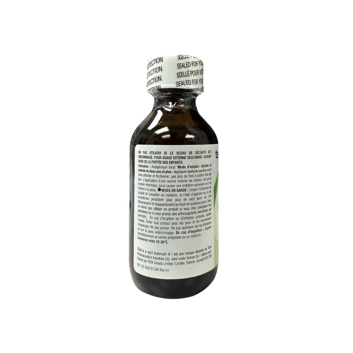 Indications, Cautions, Ingredients for Teva Pharma Wintergreen Oil (100 mL) French
