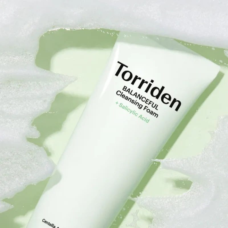 Tube for Ingredients, directions, cautions for Torriden Balanceful Cica Pore Cleansing Foam (150 mL)