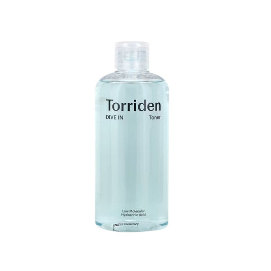 Product label for Torriden Dive-In Molecular Hyaluronic Acid Toner (300 mL)