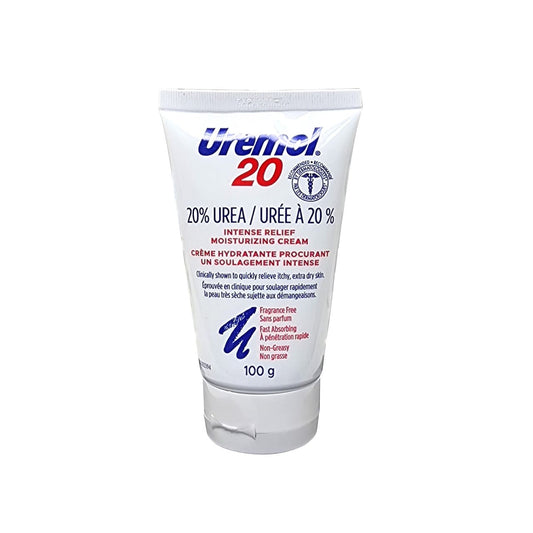 Product label for Uremol Urea 20% Cream (100 grams)