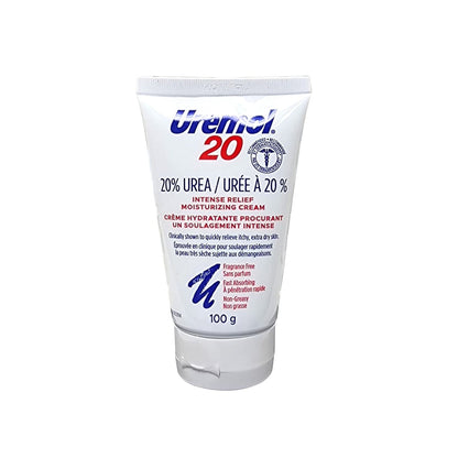 Product label for Uremol Urea 20% Cream (100 grams)