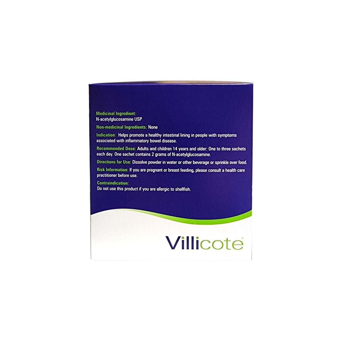 Ingredients, indication, dose, uses for Villicote Digestive Supplement (120 grams) in English