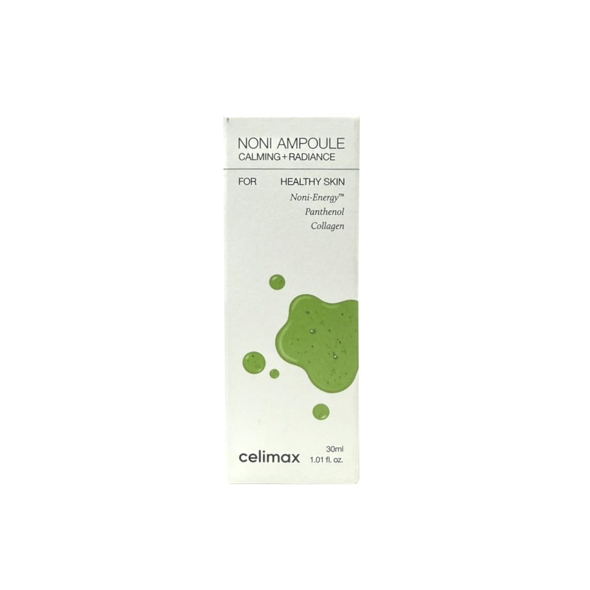 Product label for celimax The Real Noni Energy Ampoule (30 mL)