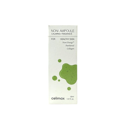 Product label for celimax The Real Noni Energy Ampoule (30 mL)