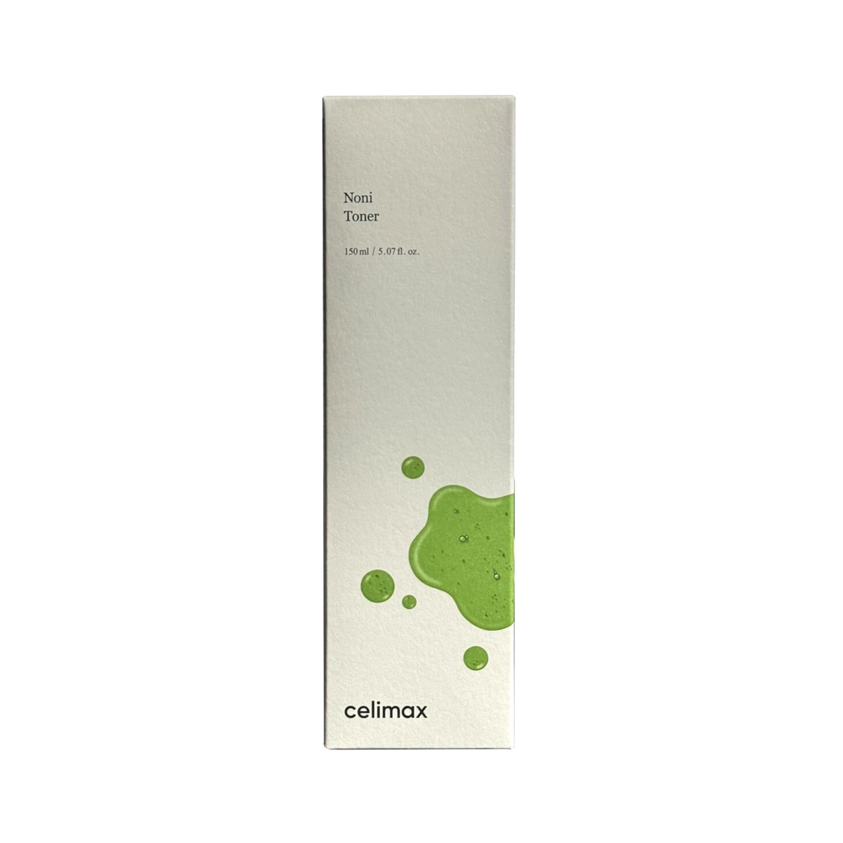 Product label for celimax The Real Noni Moisture Balancing Toner (150 mL)