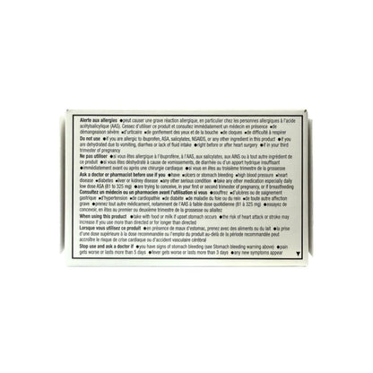 Warnings for health One Ibuprofen 400 mg Extra Strength Caplets (72 caplets)