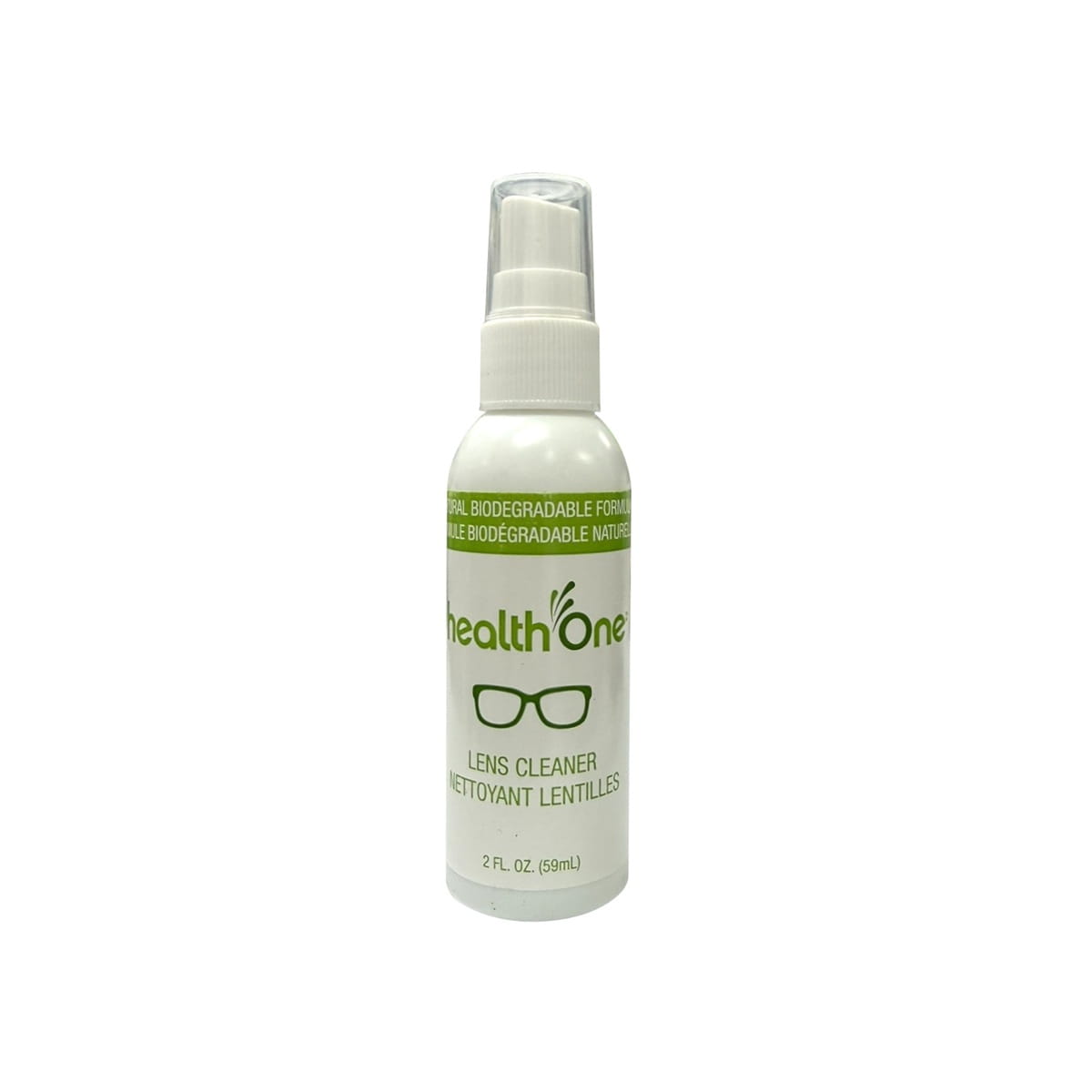 Product label for health One Lens Cleaner (59 mL)