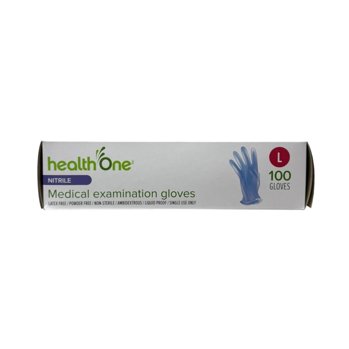 Graphic for health One Vinyl Nitrile Gloves Large (100 count) in English