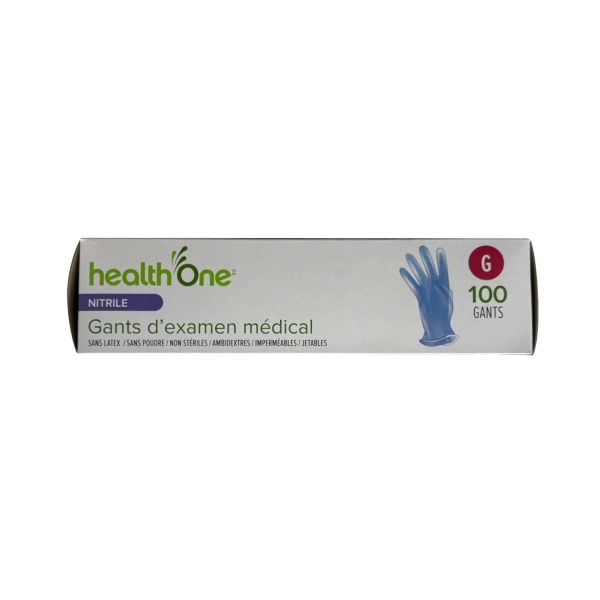 Graphic for health One Vinyl Nitrile Gloves Large (100 count) in French